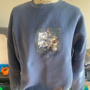 Vintage 90s Disney Men's Navy Crewneck